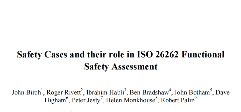 安全案例及其在ISO 26262功能安全评估中的作用