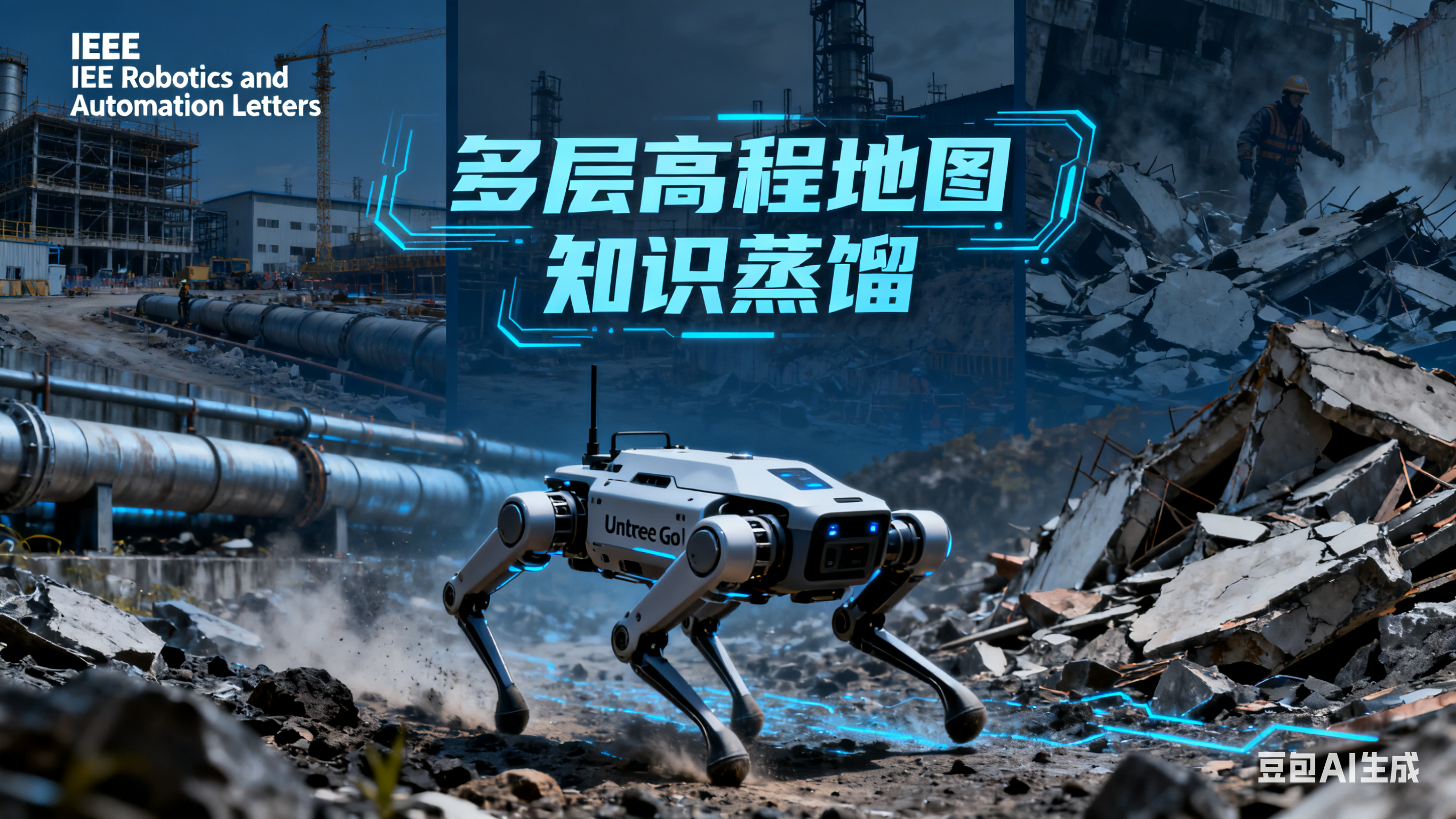 香港大学四足机器人多层高程地图技术全景：多层高程地图+知识蒸馏技术实现自主跳跃/爬行，突破四足机器人复杂地形导航瓶颈