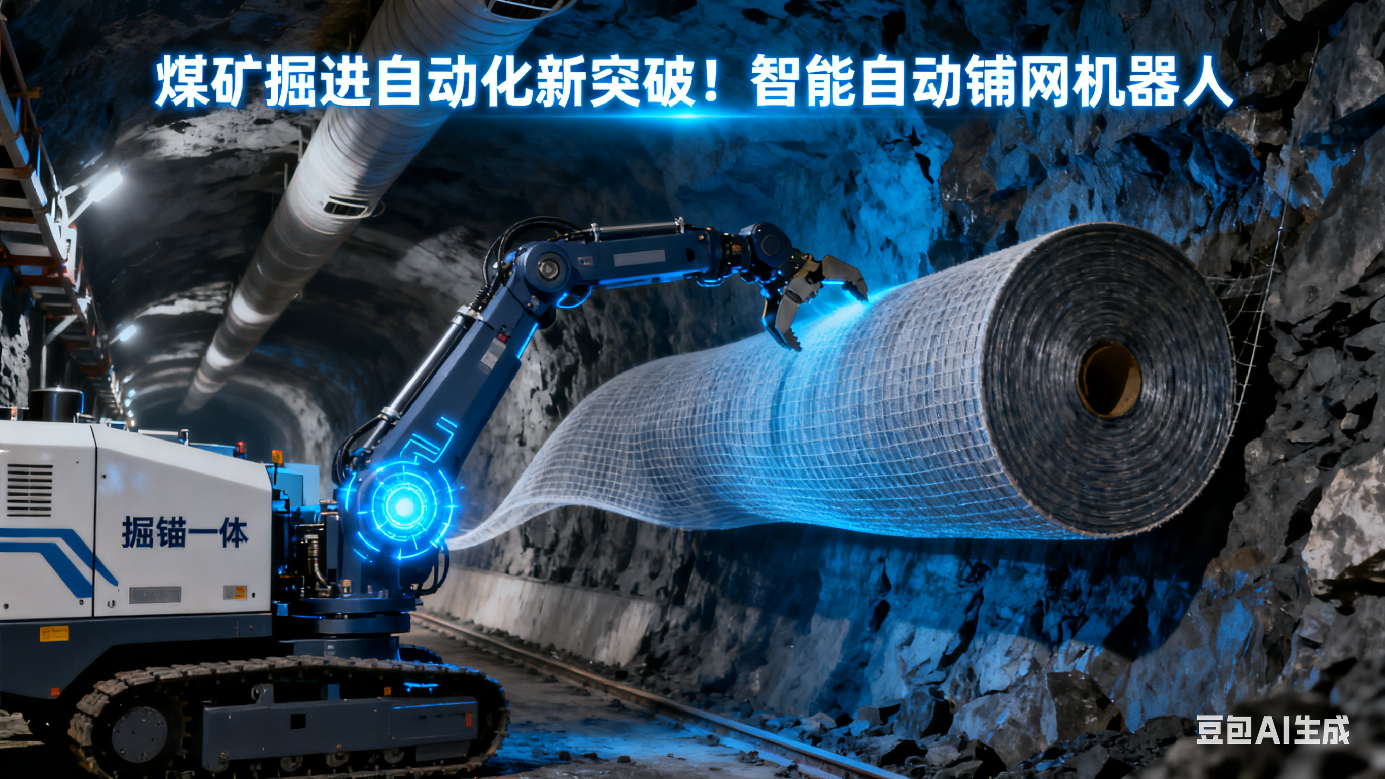 智能掘进自动铺网机器人：运动学建模、轨迹规划与物理验证——煤矿巷道铺网自动化技术方案