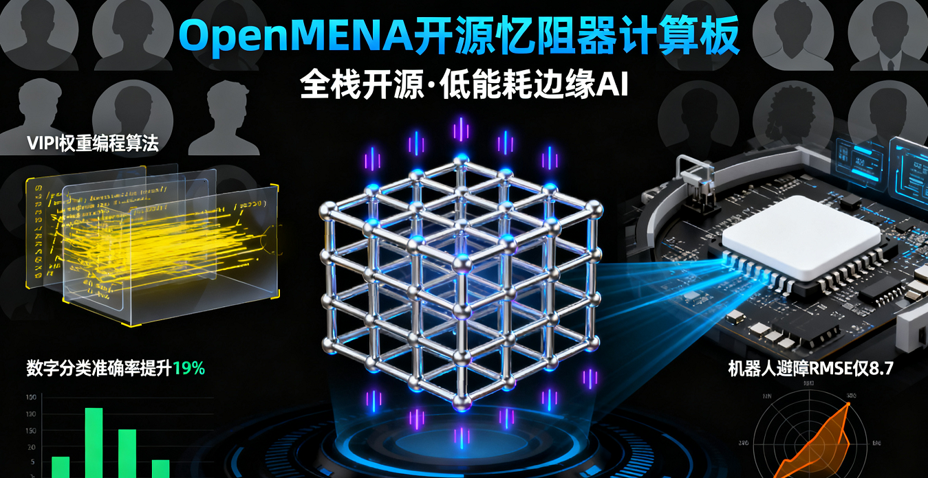 用于神經形態邊緣人工智能應用的開源憶阻器接口和計算板OpenMENA：能耗低、部署易，機器人避障RMSE僅8.7