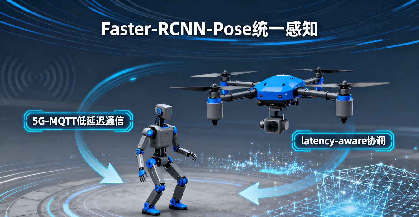 5G+AI驅動多機器人混合決策框架：Faster-RCNN-Pose統一感知， latency-aware協調實現高效協作