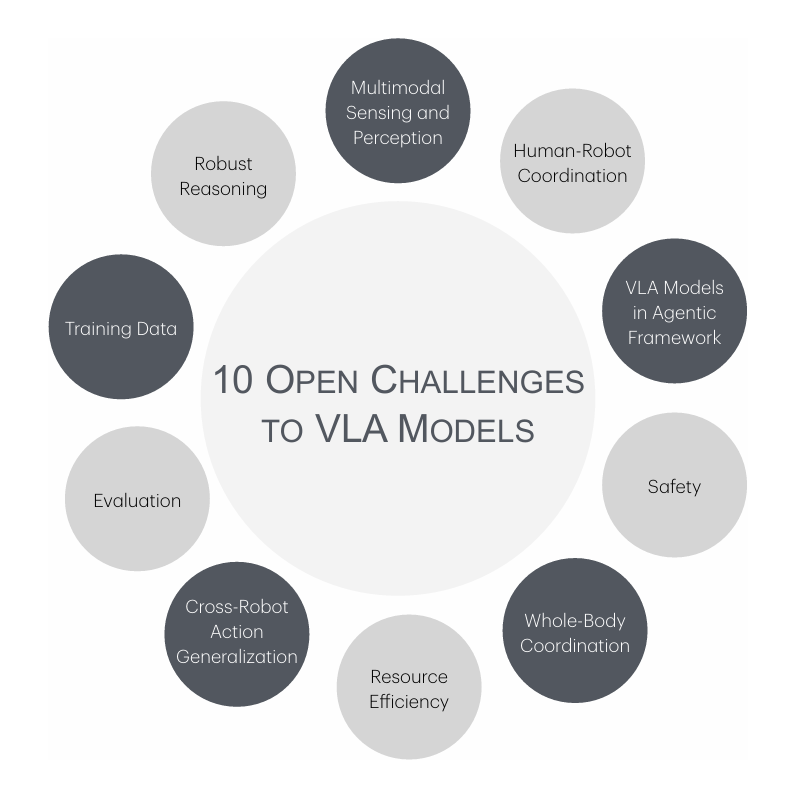 推動視覺-語言-動作VLA模型未來的10大開放挑戰與新興趨勢：賦能具身智能落地