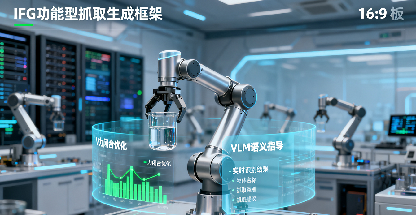 語義+幾何雙驅動的功能型抓取生成框架IFG：VLM 指導+力閉合優化，雜亂場景成功率32.23%