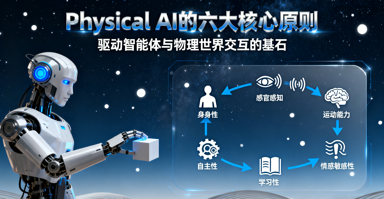 Physical AI基礎理論：六大核心原則構建具身智能新范式，從物理交互到道德責任，賦能機器人/康復/工業場景