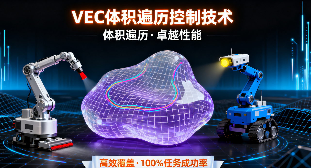 體積遍歷控制VEC：突破點模型局限，覆蓋效率超2倍，任務成功率100%