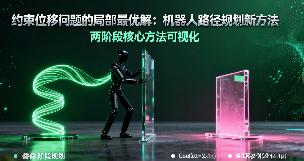 機器人移動障礙物的路徑規劃新方法：兩階段局部最優約束位移方法