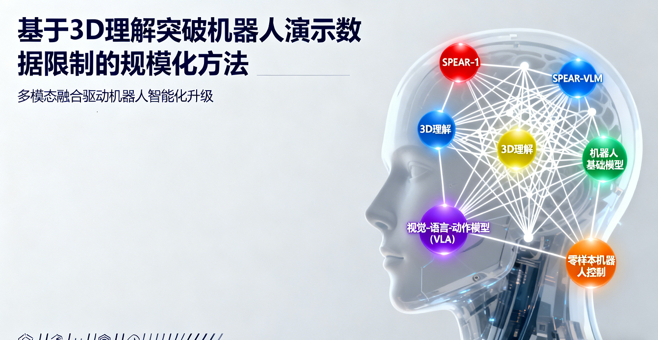 SPEAR-1：基于 3D 理解突破機器人演示數據限制的規模化方法