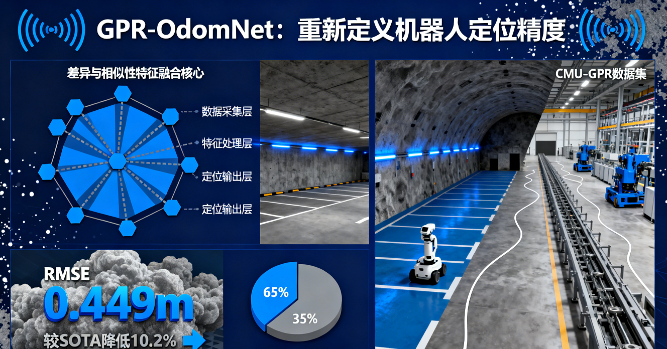 GPR-OdomNet：基于差異與相似性驅動的探地雷達里程計估計網絡（面向機器人定位）