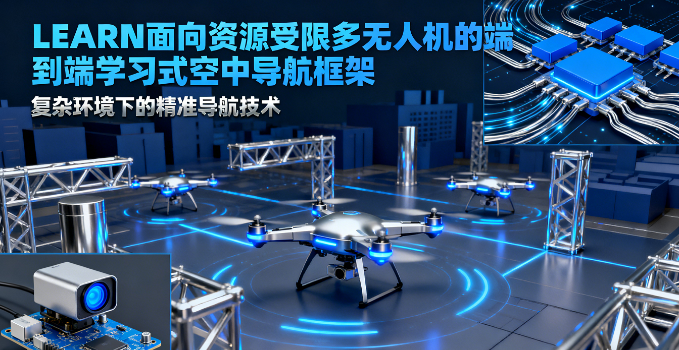 LEARN：面向資源受限多無人機的端到端學習式空中導航框架