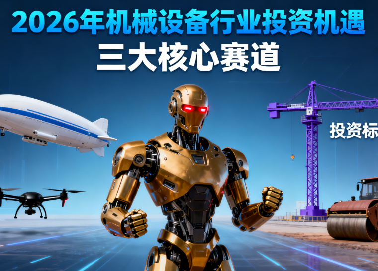 2026機械設備行業投資指南：人形機器人+低空經濟+工程機械三大賽道機遇與優質標的全解析