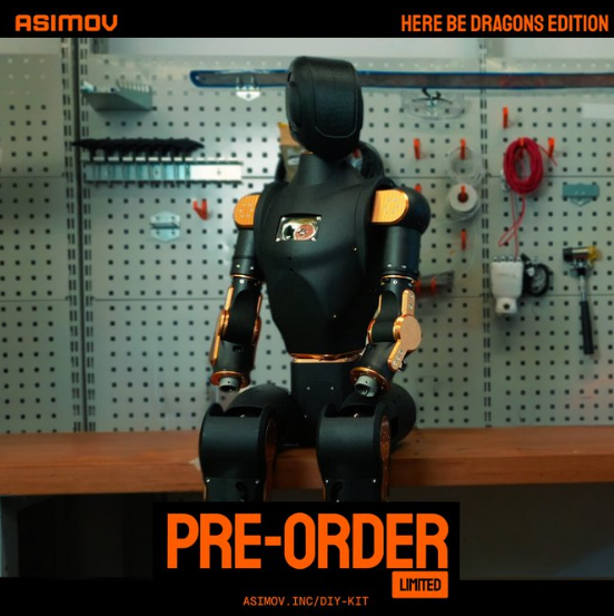 Asimov推出“Here Be Dragons”DIY人形機(jī)器人套件：1.5萬美元打破開源門檻